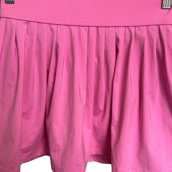 Kate Spade Dive Right In Skirt Mini Pleated Stretchy Bright Pink Size Small - Picture 3 of 9